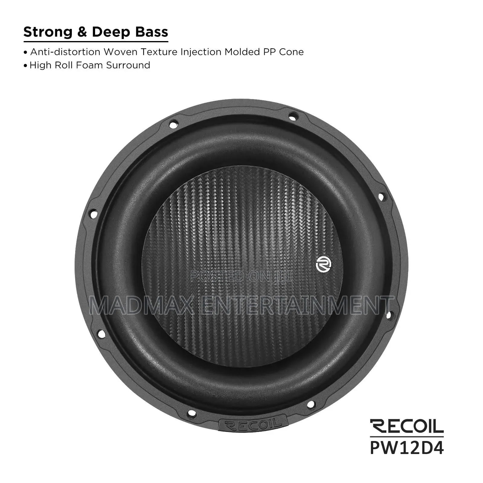 Recoil Audio Pw12d4 12" Subwoofer