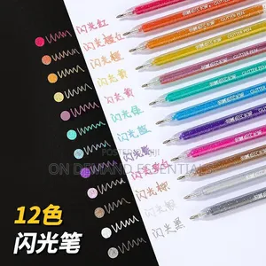 Glitter Gel Pens
 Contains 12 PCS in a Pack