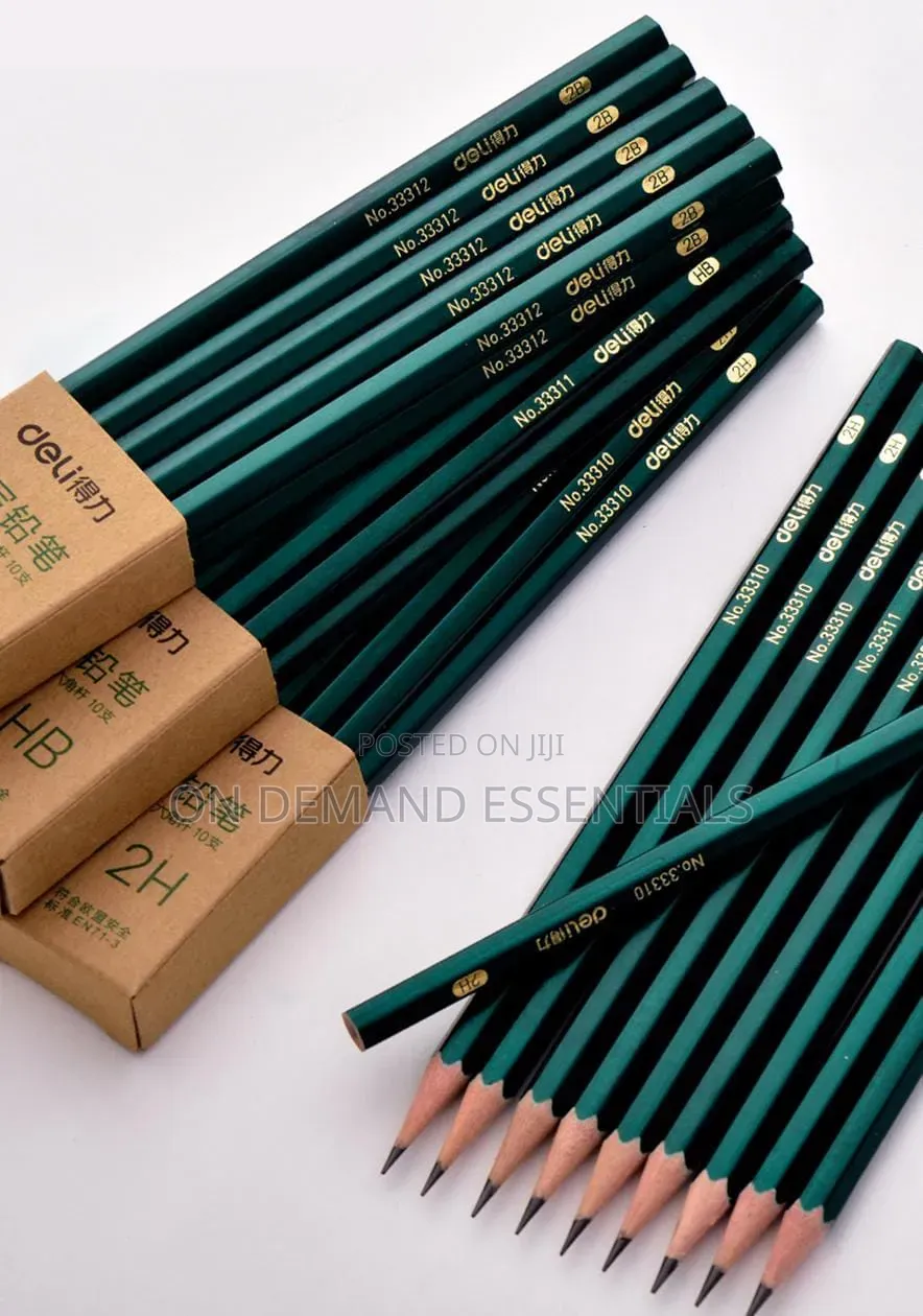 10 PCs Deli Wooden Lead Pencils
