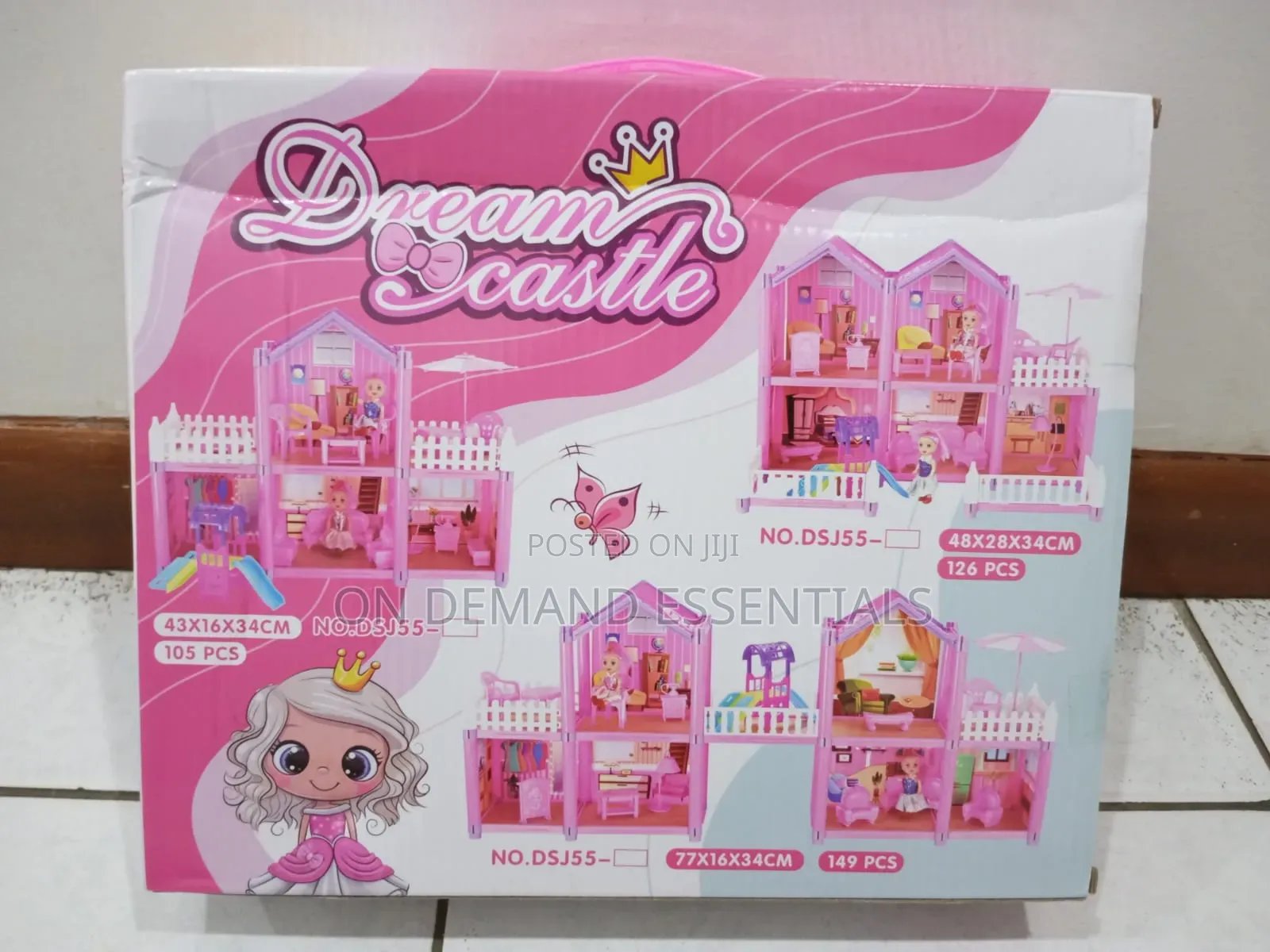 162 PCS
Castle Doll House