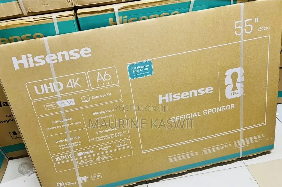 Hisense 55” Inch Smart Frameless 55a6qken Free to Air Channels