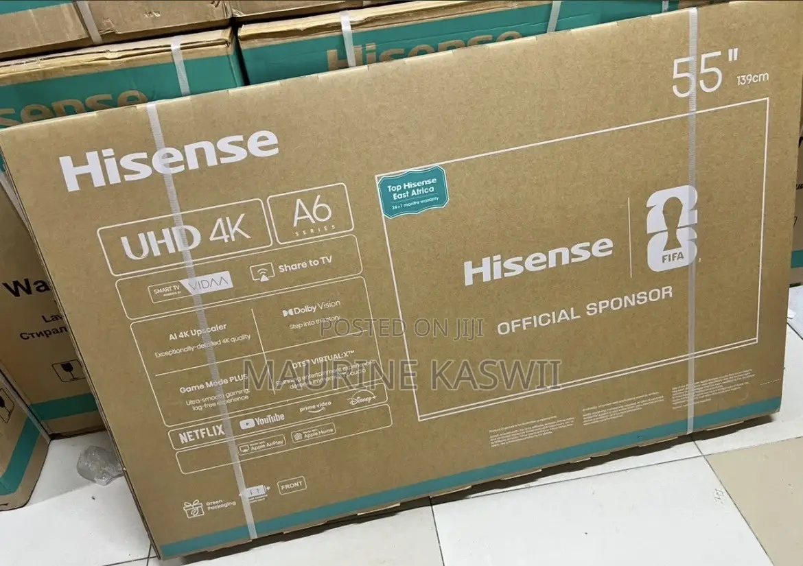 Hisense 55” Inch Smart Frameless 55a6qken Free to Air Channels