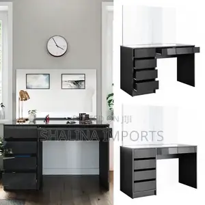 1.2m Imported Modern Black Home Office Desk/Study Table