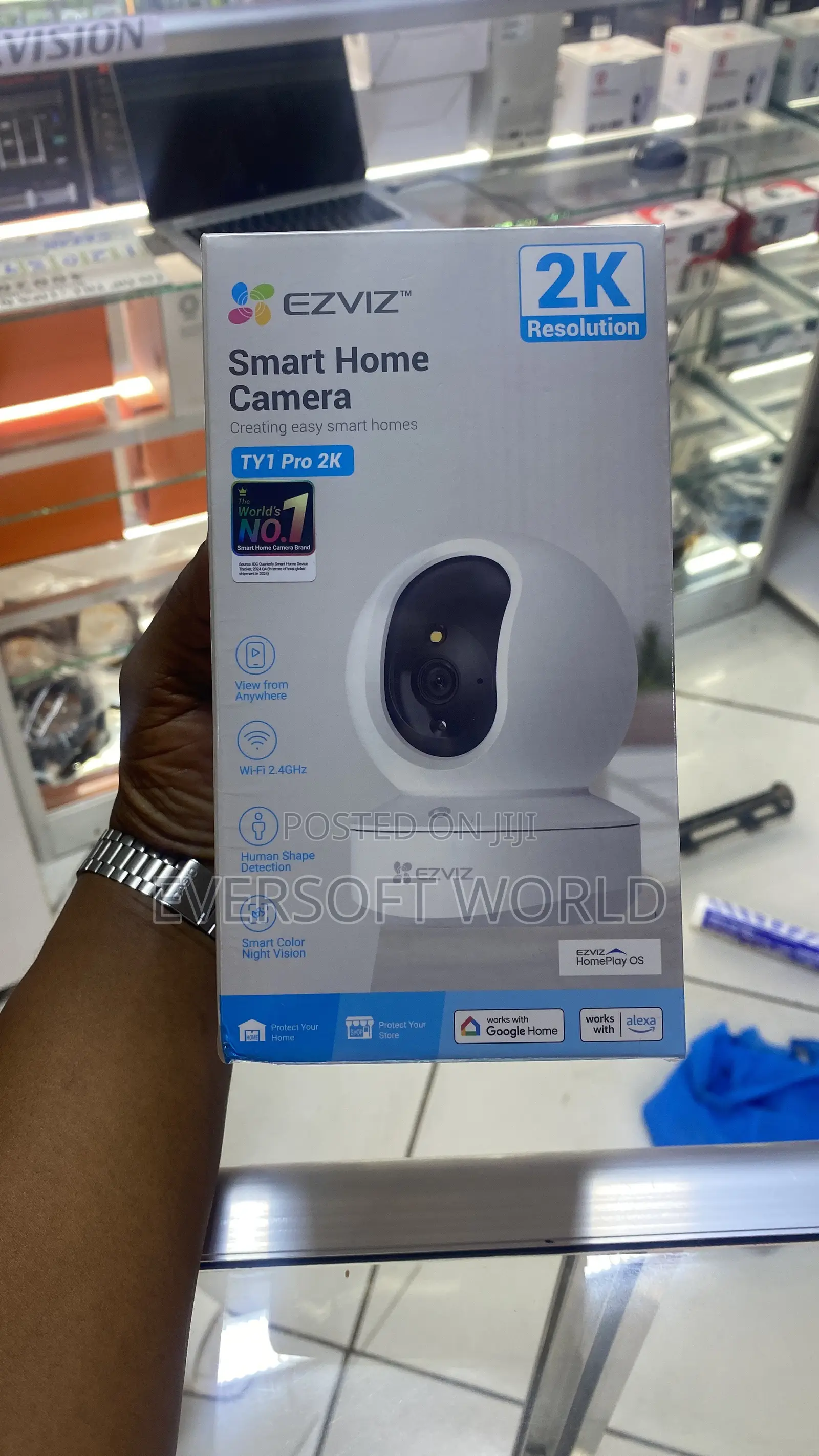EZVIZ TY1 Pro 2K Smart Pan-and-Tilt Indoor Wi-Fi Security Camera