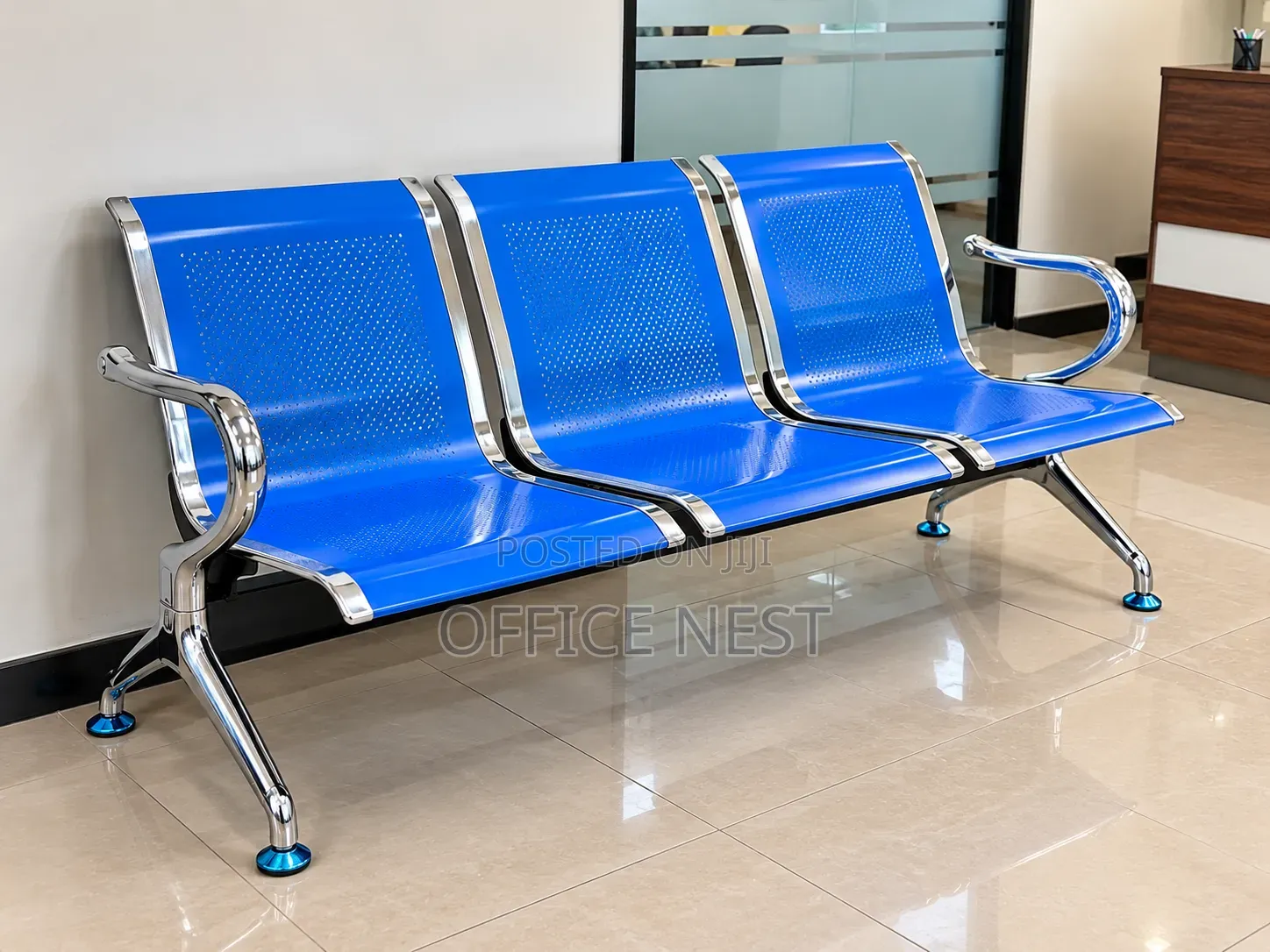 3 Seater Office Waiting Chair Bench.