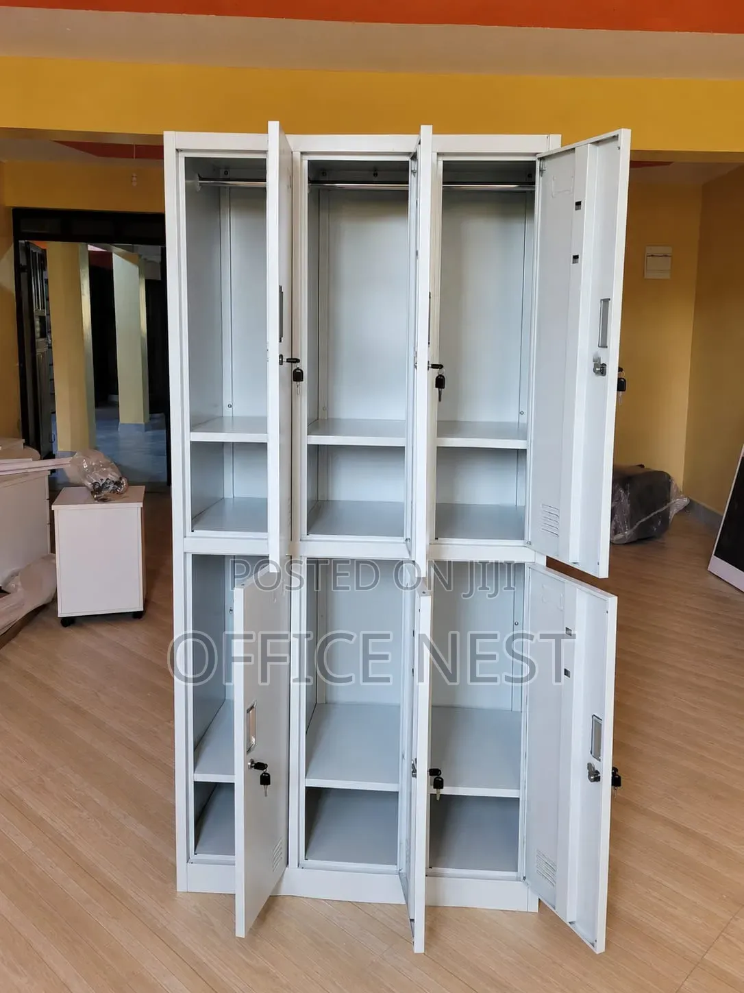 6 Door Steel Office Locker Cabinet.