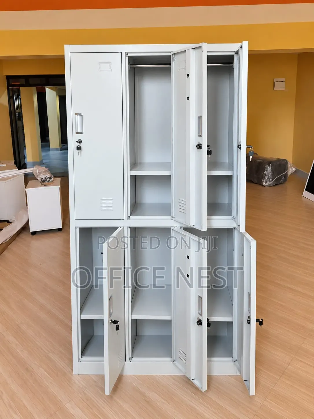 6 Door Steel Office Locker Cabinet.