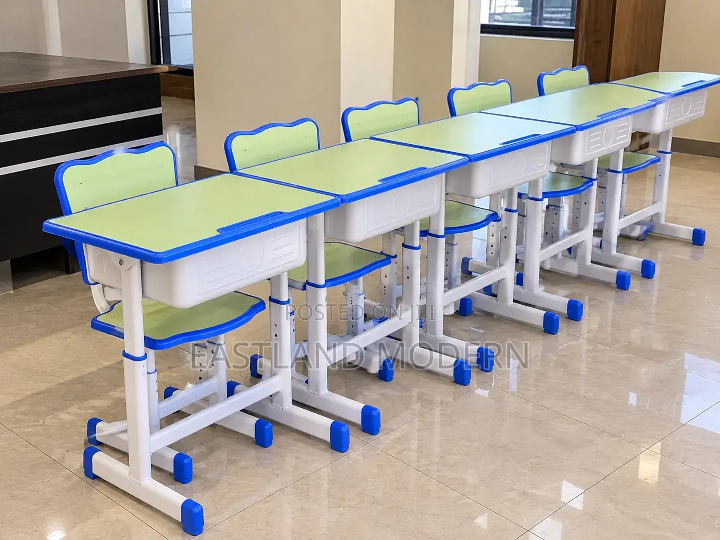 Adjustable School Desk and Chair for Students.