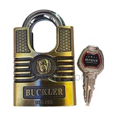 Buckler Heavy Duty Padlock – Strong Security Lock for Gates, Doors,