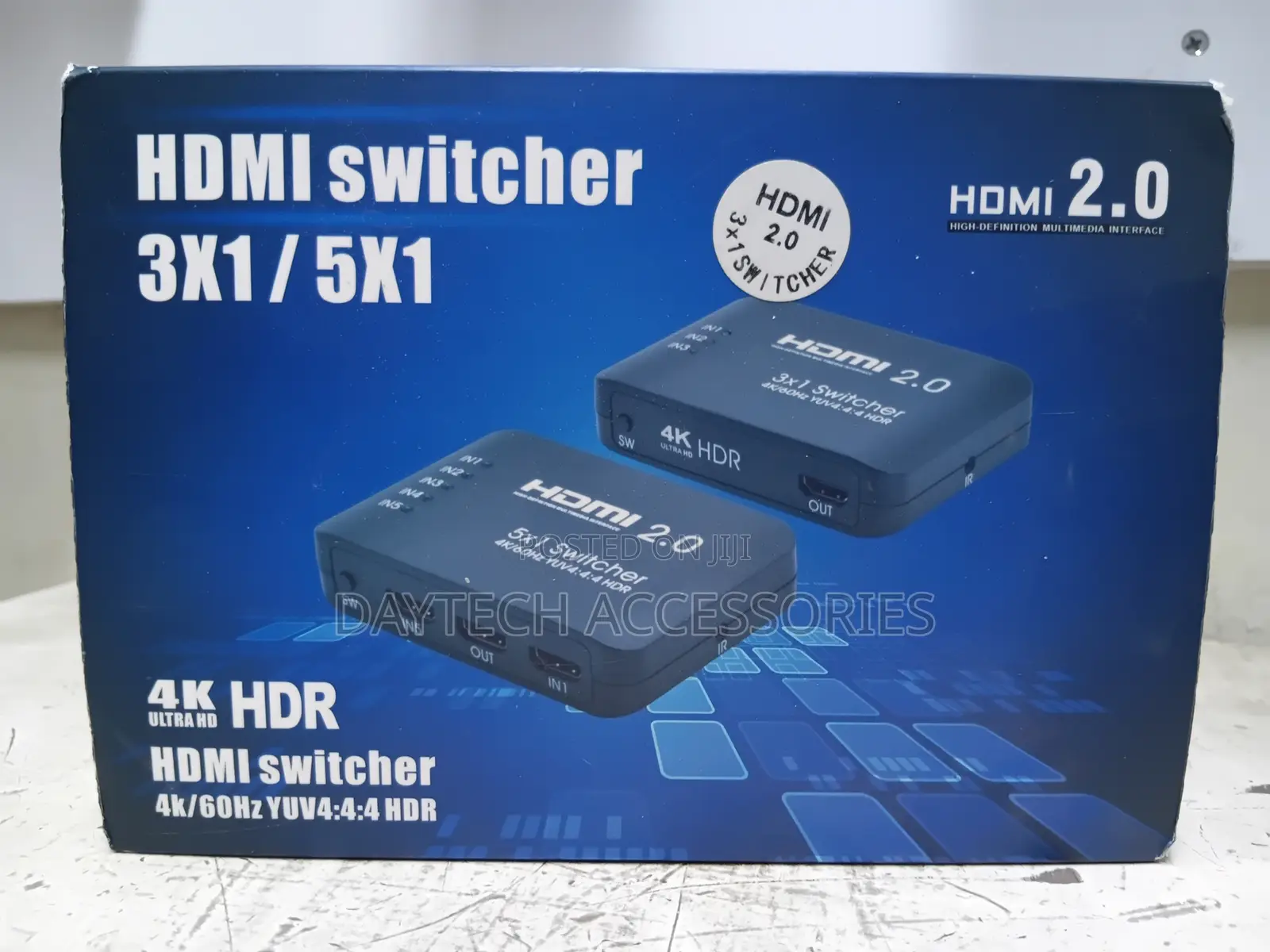 HDMI Switch 3 Ports in 1 Port Out 4K Ultra at 60Hz With Remote Control.