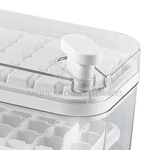 64-Piece Double-Layer Ice Cube Tray & Ice Maker Storage Box