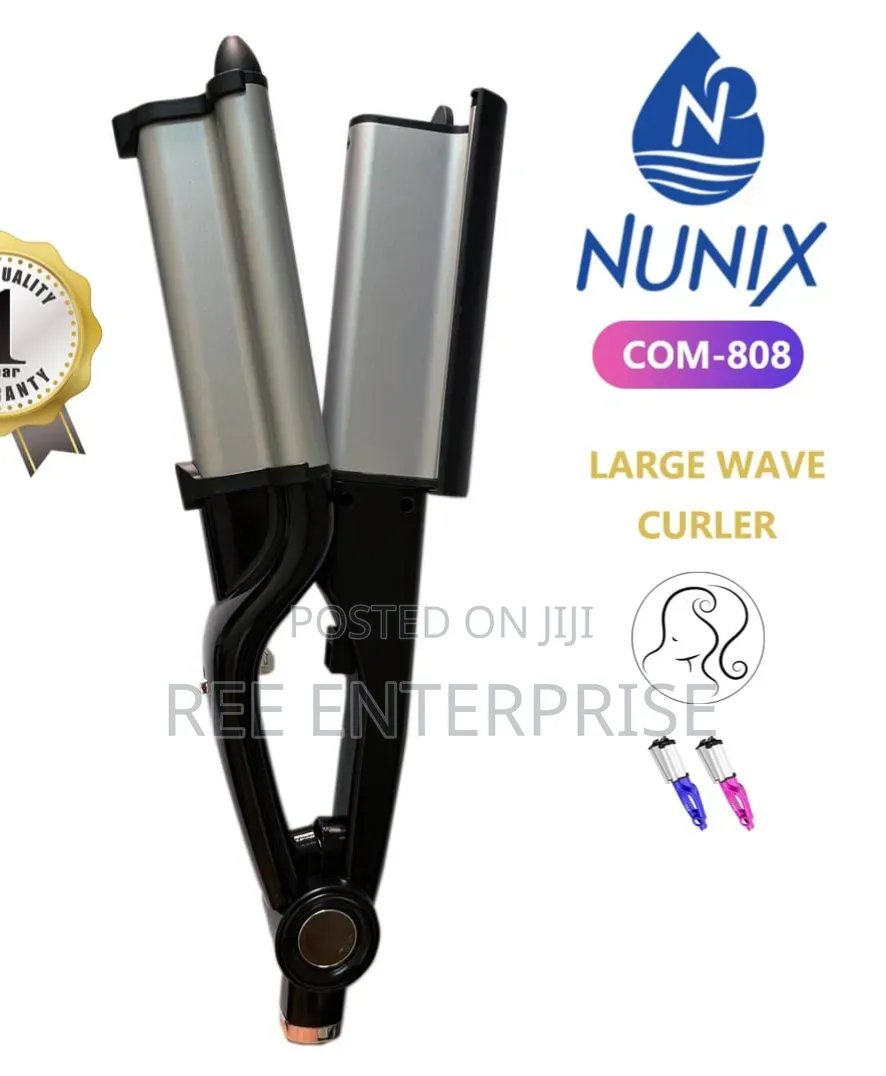 Nunix Ceramic Heated Brush - Curl and Style - Hot Brush Com-808