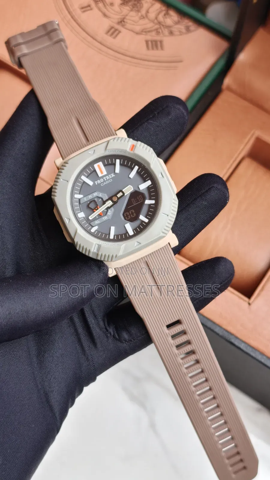 Original Casio Pro Trek Watch. Beige/White/Green/Army/Grey and Brown.