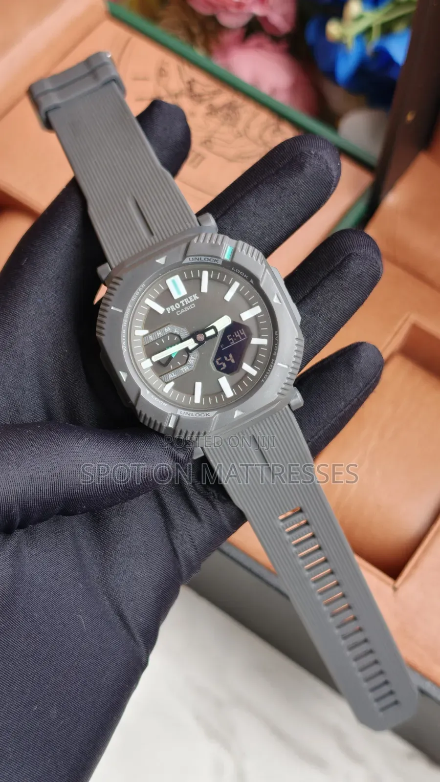 Original Casio Pro Trek Watch. Beige/White/Green/Army/Grey and Brown.