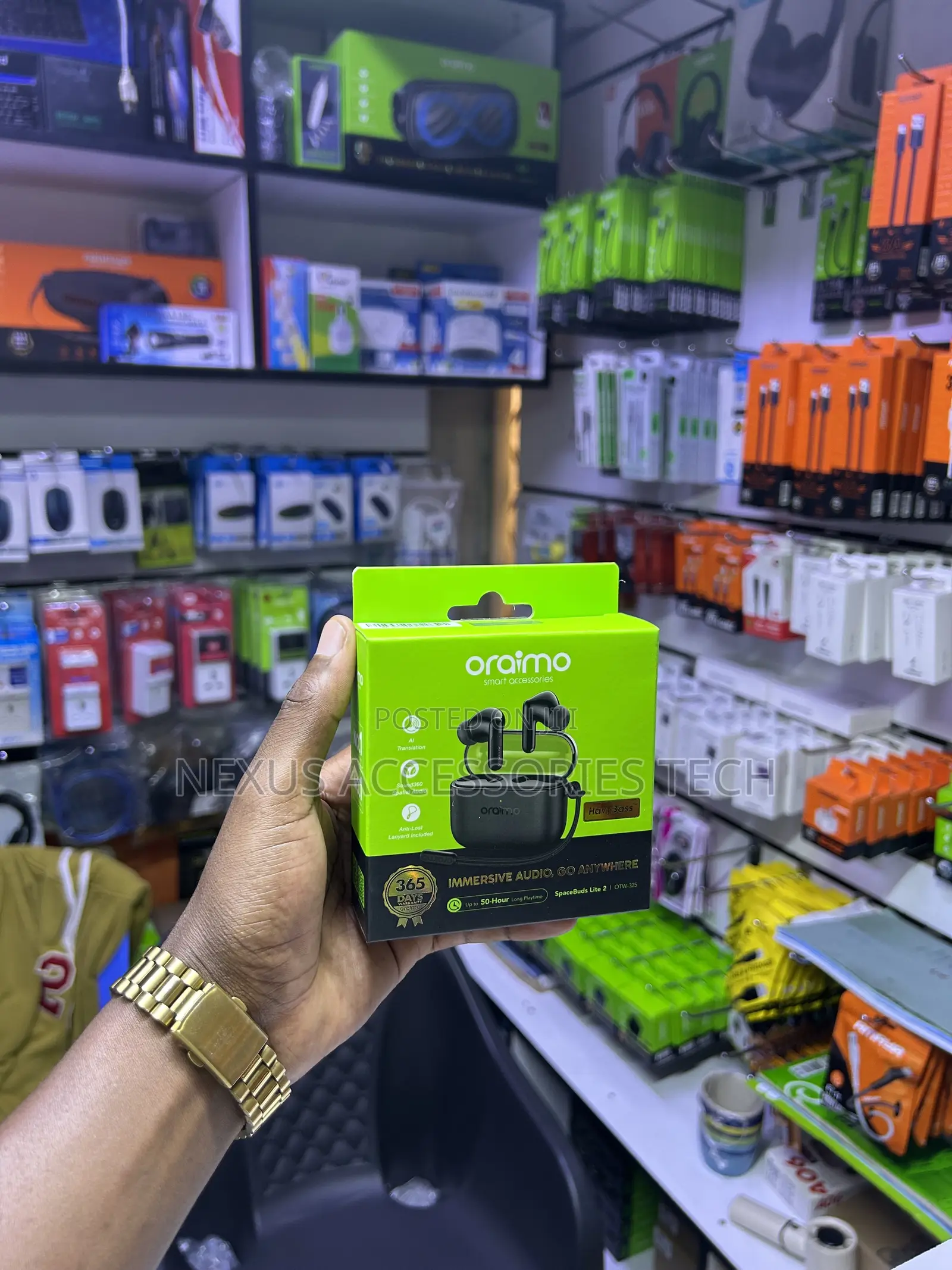 Oraimo SpaceBuds Lite 2 (OTW-325) Wireless Earbuds – 50-Hour Playtime