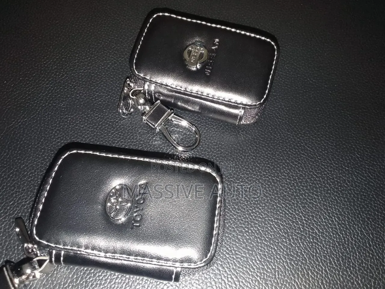 Toyota, Nissan, Leather Car Key Holders Pockets