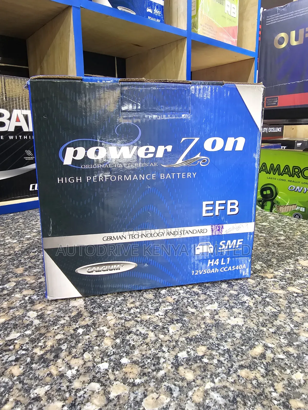 DIN50 Powerzon EFB Hybrid Car Battery