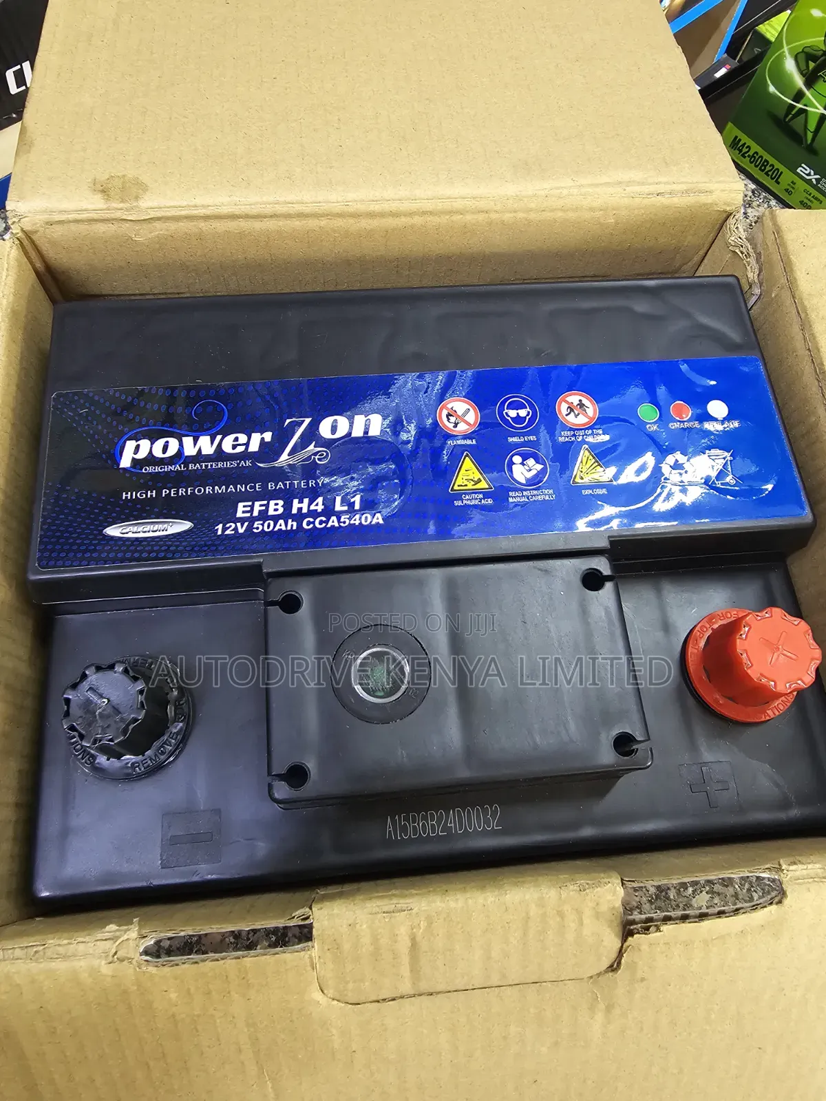 DIN50 Powerzon EFB Hybrid Car Battery