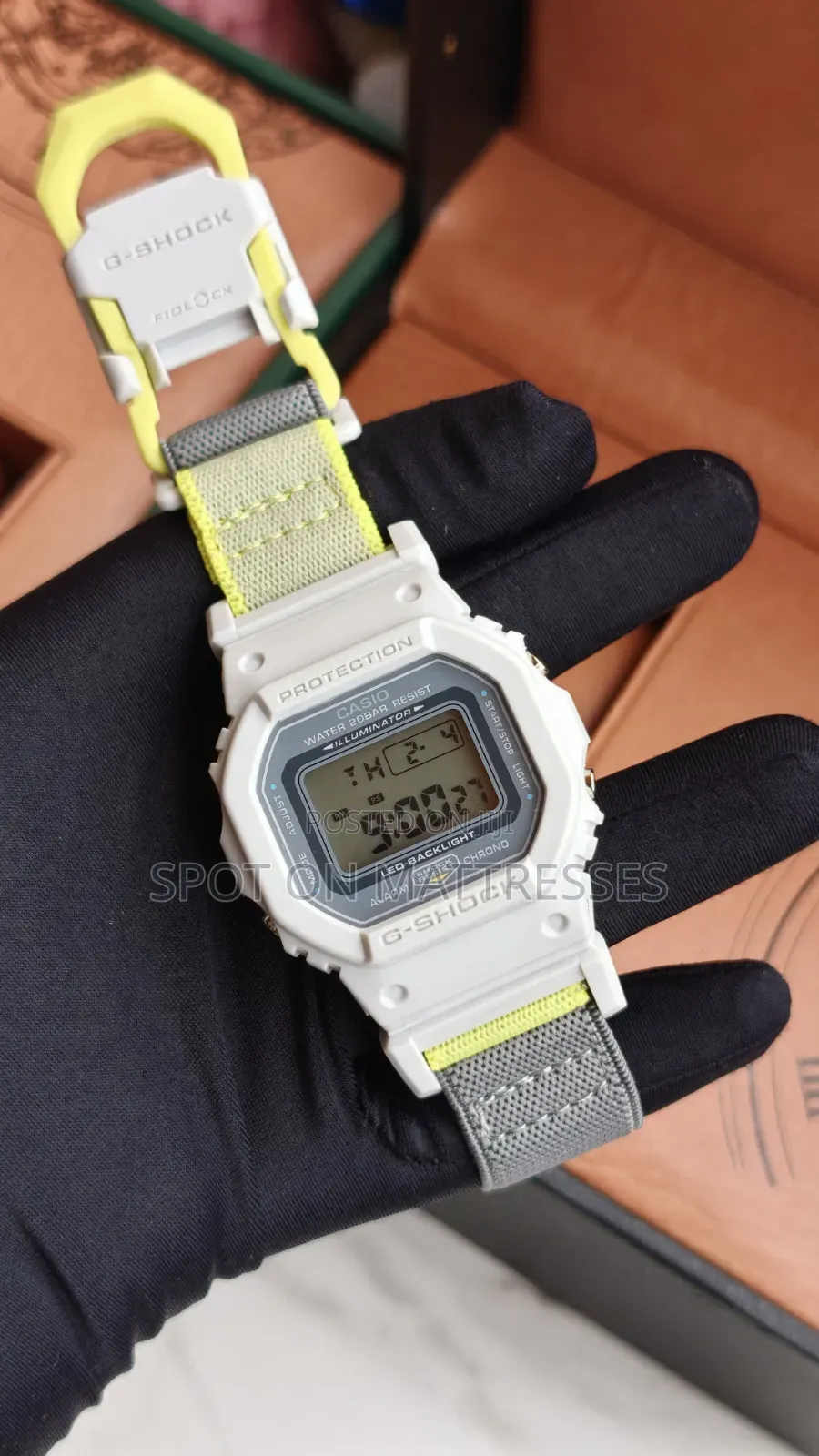 Casio G-Shock 5600. Illumination/Water Resistant/Alarm/Canvas Strap.