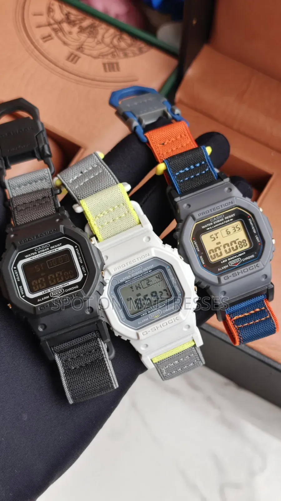 Casio G-Shock 5600. Illumination/Water Resistant/Alarm/Canvas Strap.