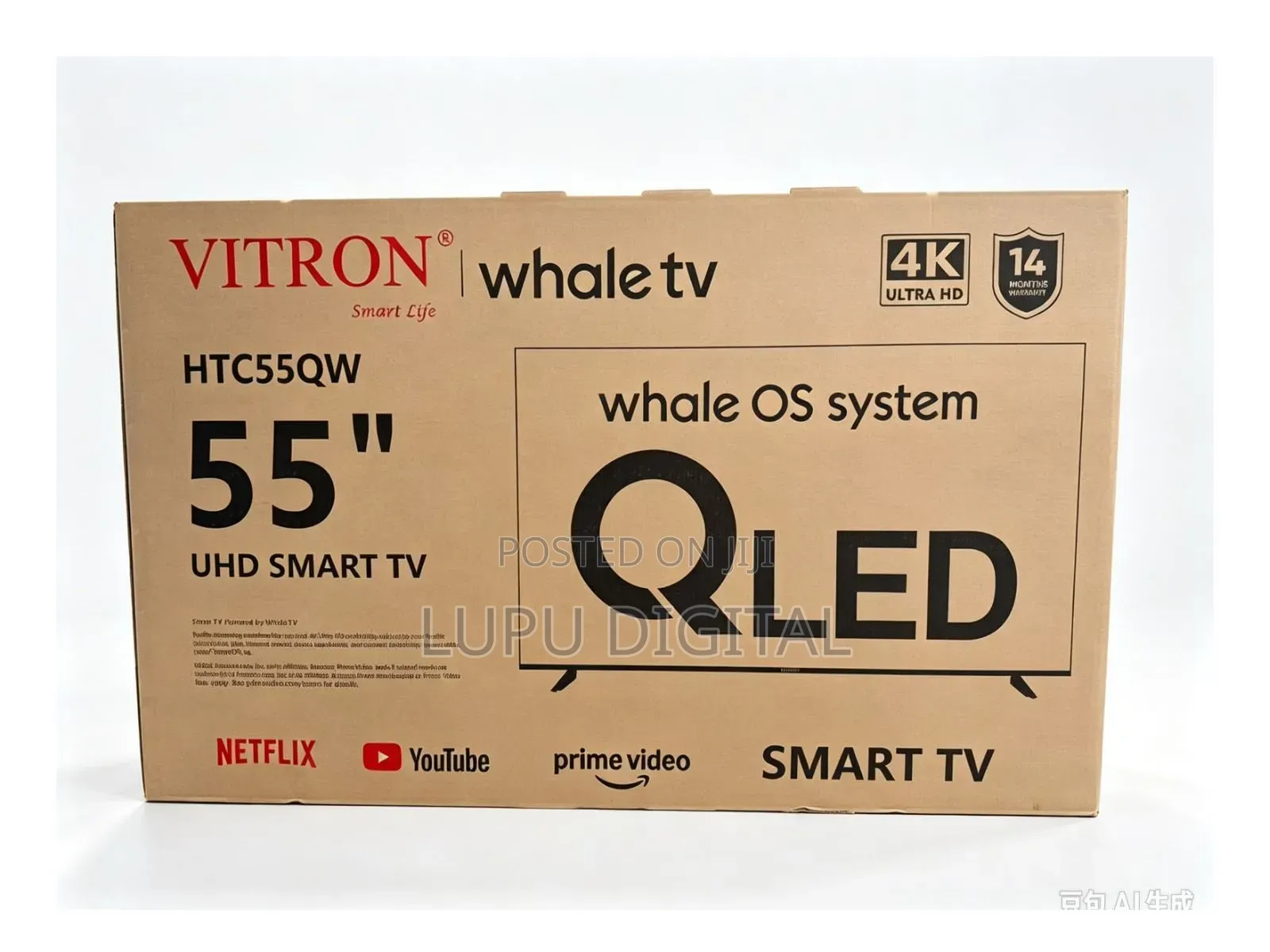 *Vitron 55" Smart Qled Whale Os Uhd 4k TV