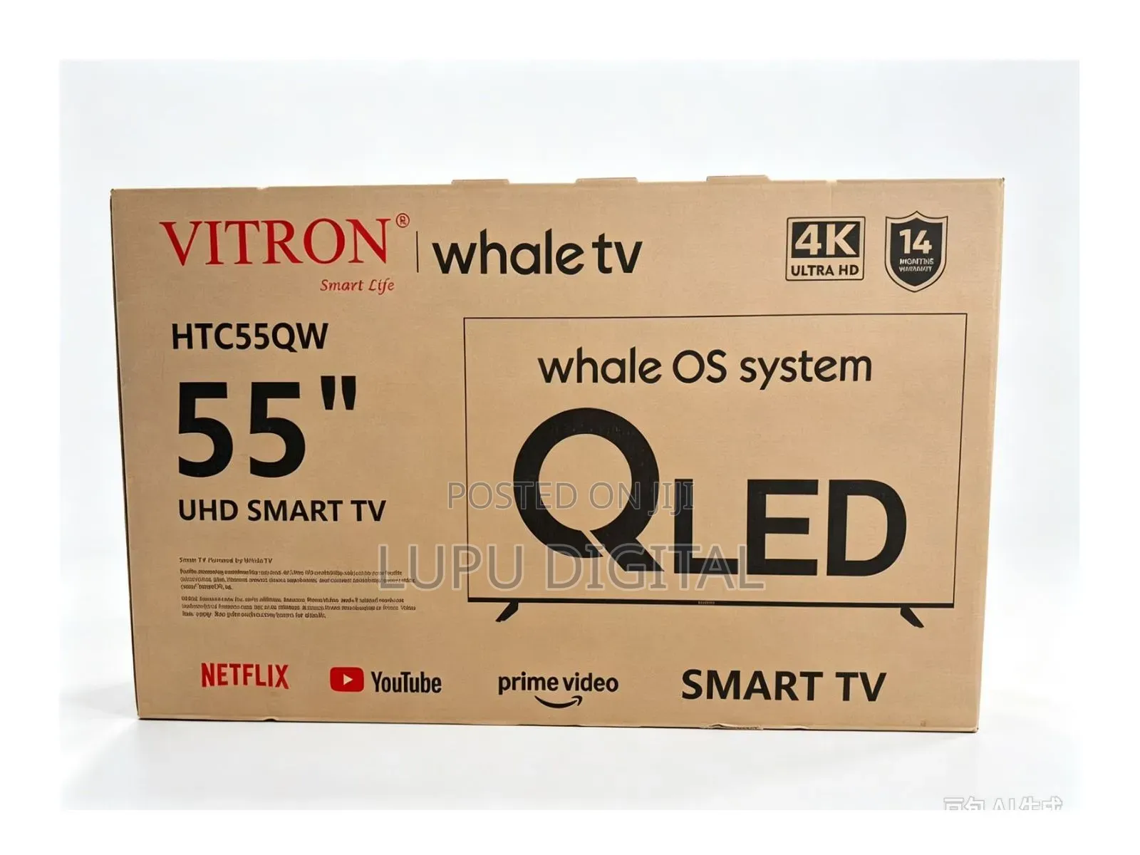 *Vitron 55" Smart Qled Whale Os Uhd 4k TV