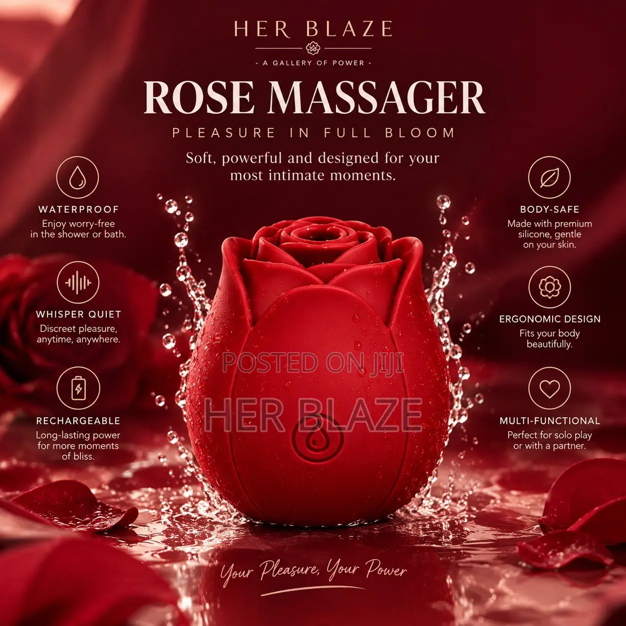 Rose Vibrator in Kenya for Sale Premium Silicone Material