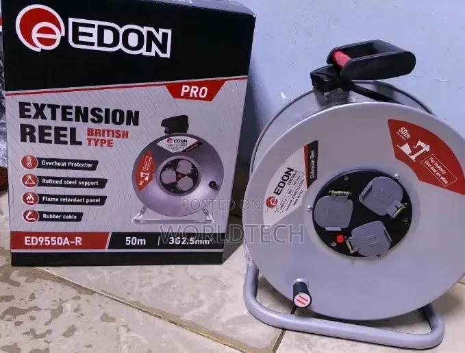 50m 2.5mm Edon Extension Cable Reel/Quality 50m Edon Extension Cord