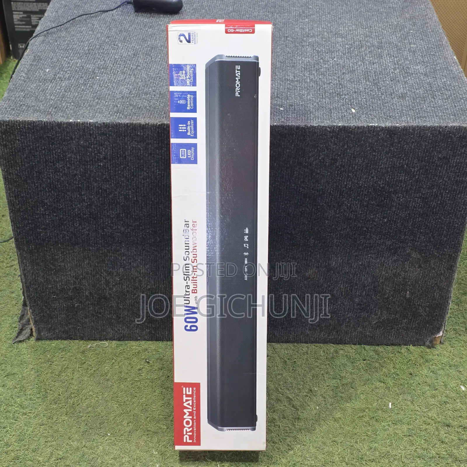 Promate CastBar-60 60W Ultra-Slim SoundBar With Built-in Subwoofer