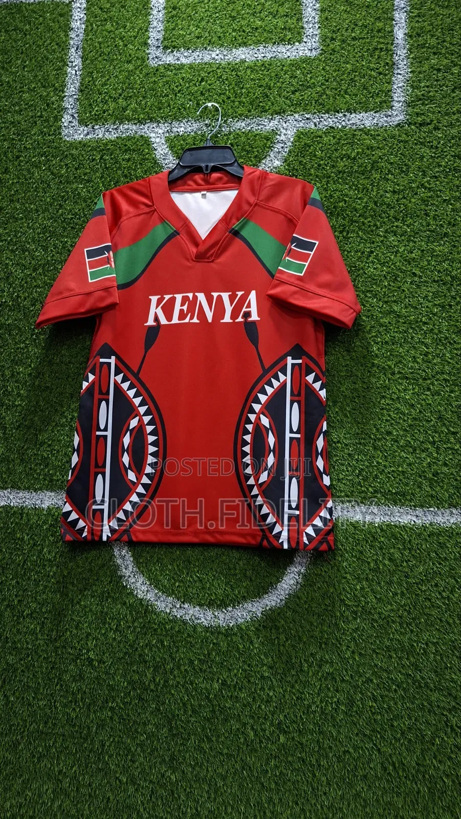 Kenya (Shield)Rugby Jersey.