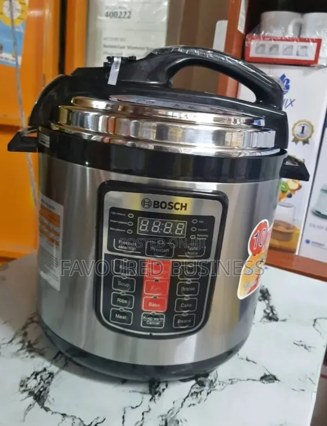 High Pressure Bosch Electric Pressure Cooker 6 Litres Now Available