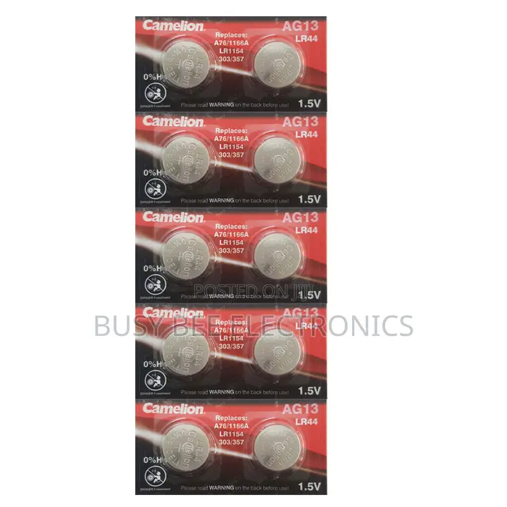 Toply 10pcs Ag13 Super Alkaline Batteries A76 Lr44 357a S76e G13 Coin