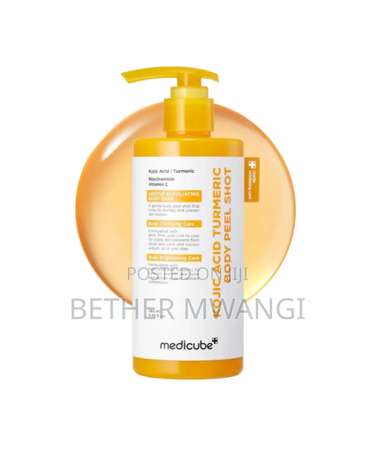 Medicube Kojic Acid Turmeric Body Peel Shot