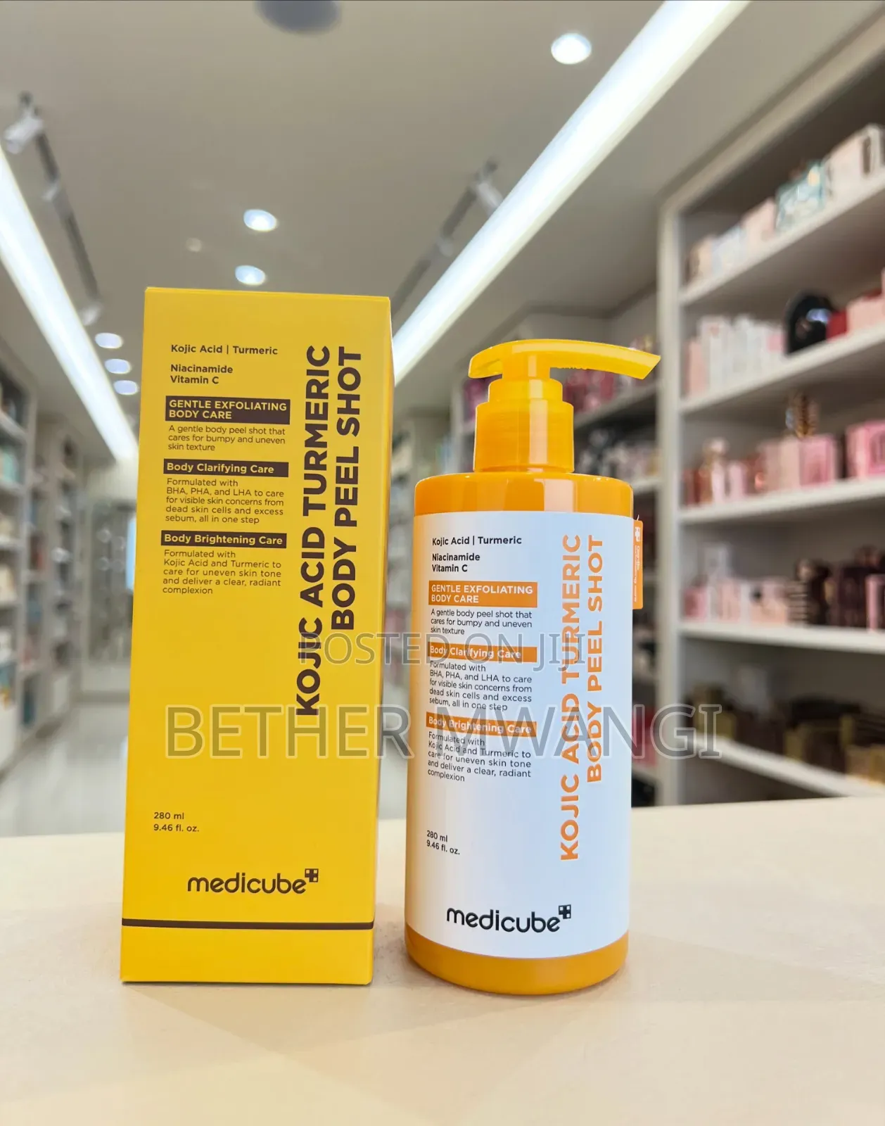 Medicube Kojic Acid Turmeric Body Peel Shot
