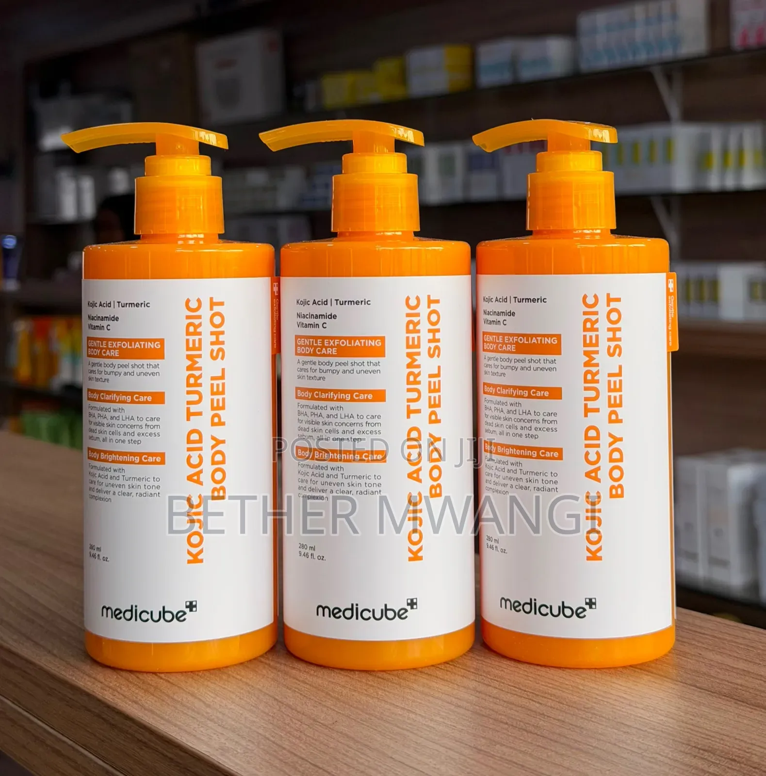 Medicube Kojic Acid Turmeric Body Peel Shot