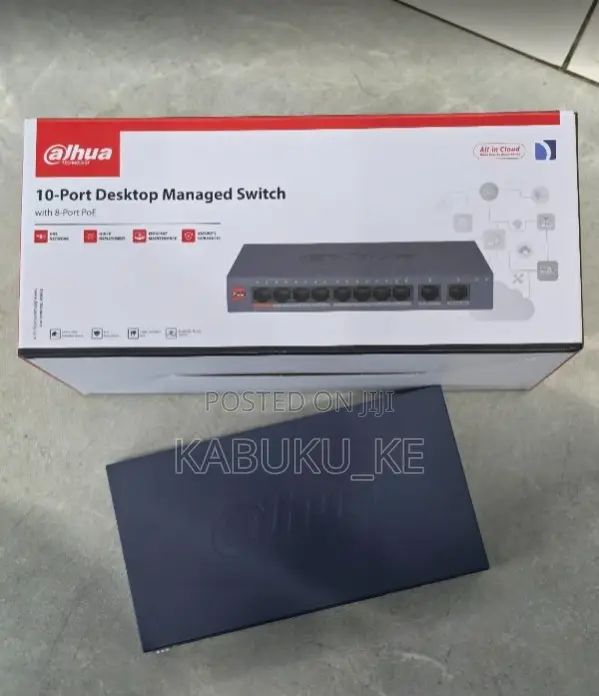 Dahua CS4010-8ET-60 10-Port Cloud Managed Switch | 8 PoE Ports