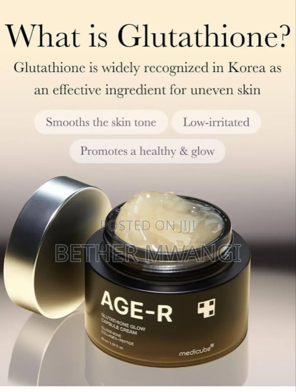 Medicube AGE-R Glutathione Glow Capsule Cream in Kenya