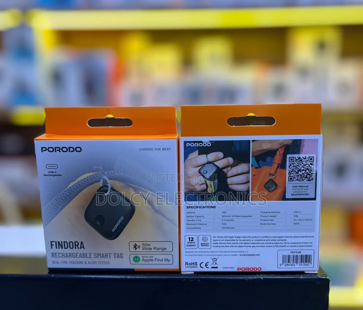 Porodo Findora Rechargeable Smart Tag