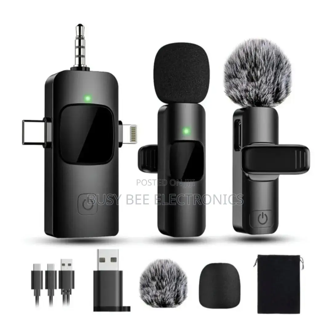 K9 Wireless Microphone 2.4GHz With Clip Professional Microphone for iP