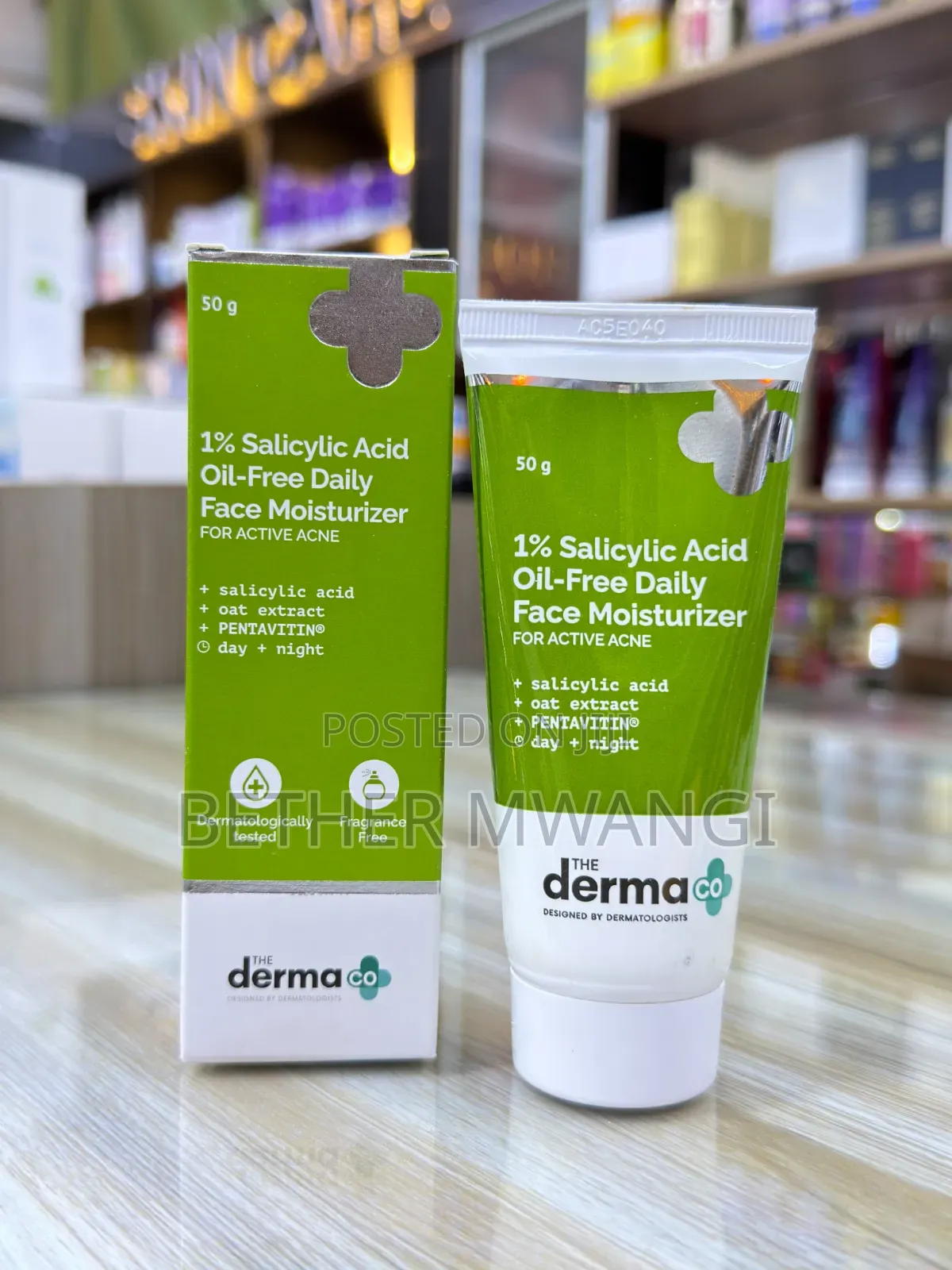 The Derma Co 1% Salicylic Acid Oil-Free Daily Face Moisturizer
