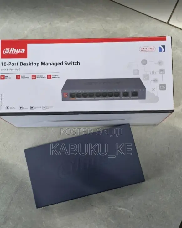 Quality Dahua Managed PoE Switch 8 PoE Ports With 2 Uplink Ports