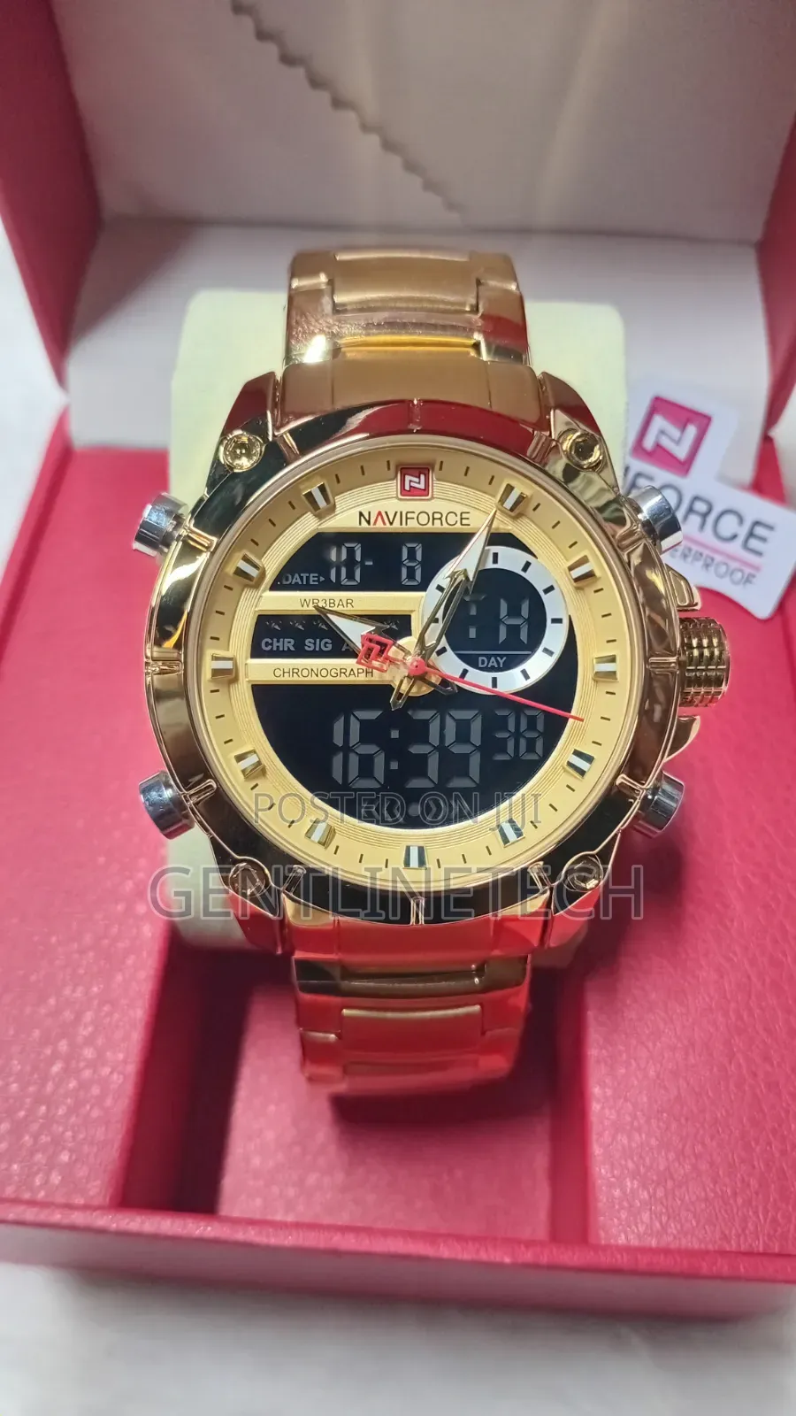 NaviForce Gold Watch