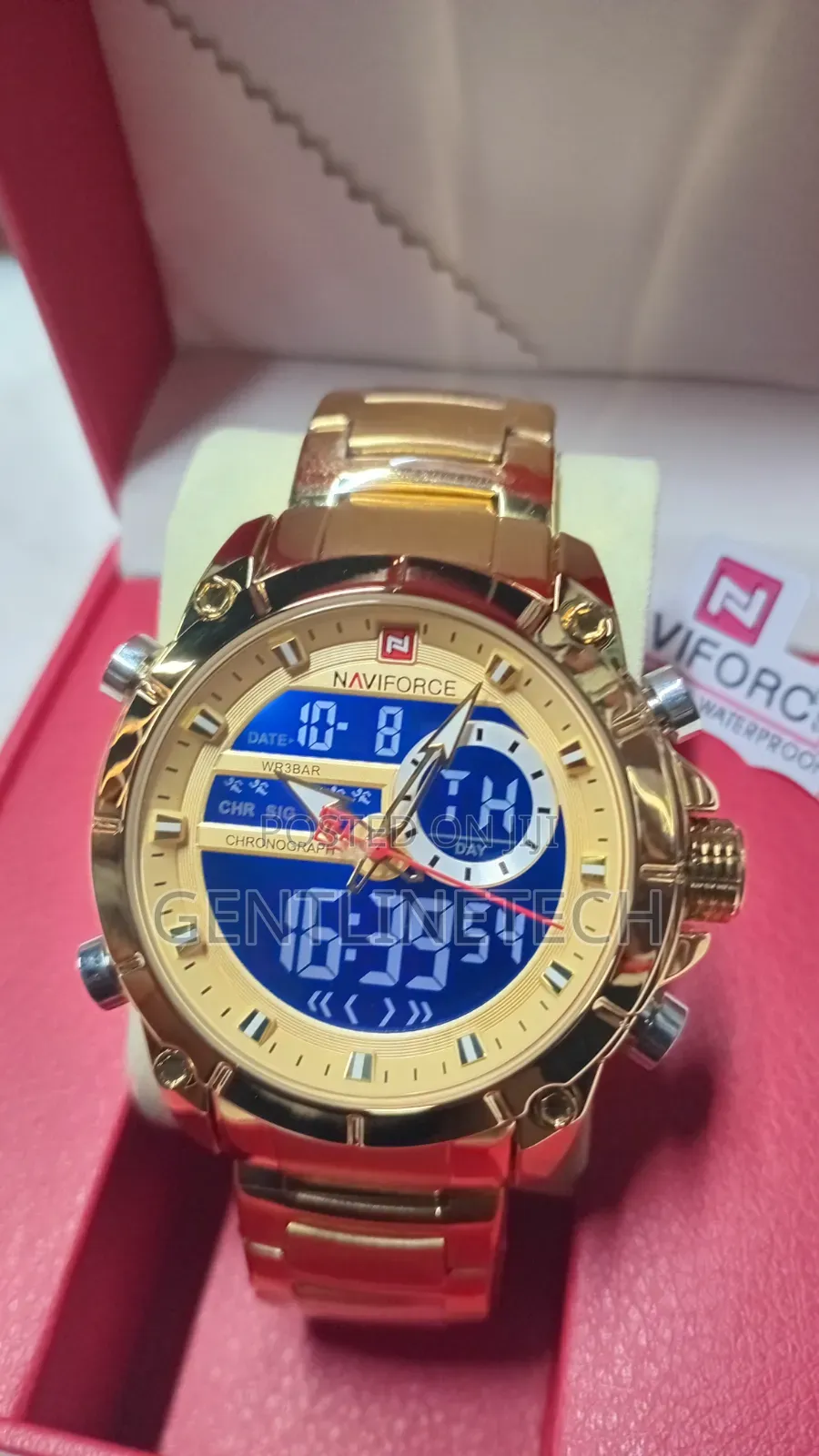 NaviForce Gold Watch