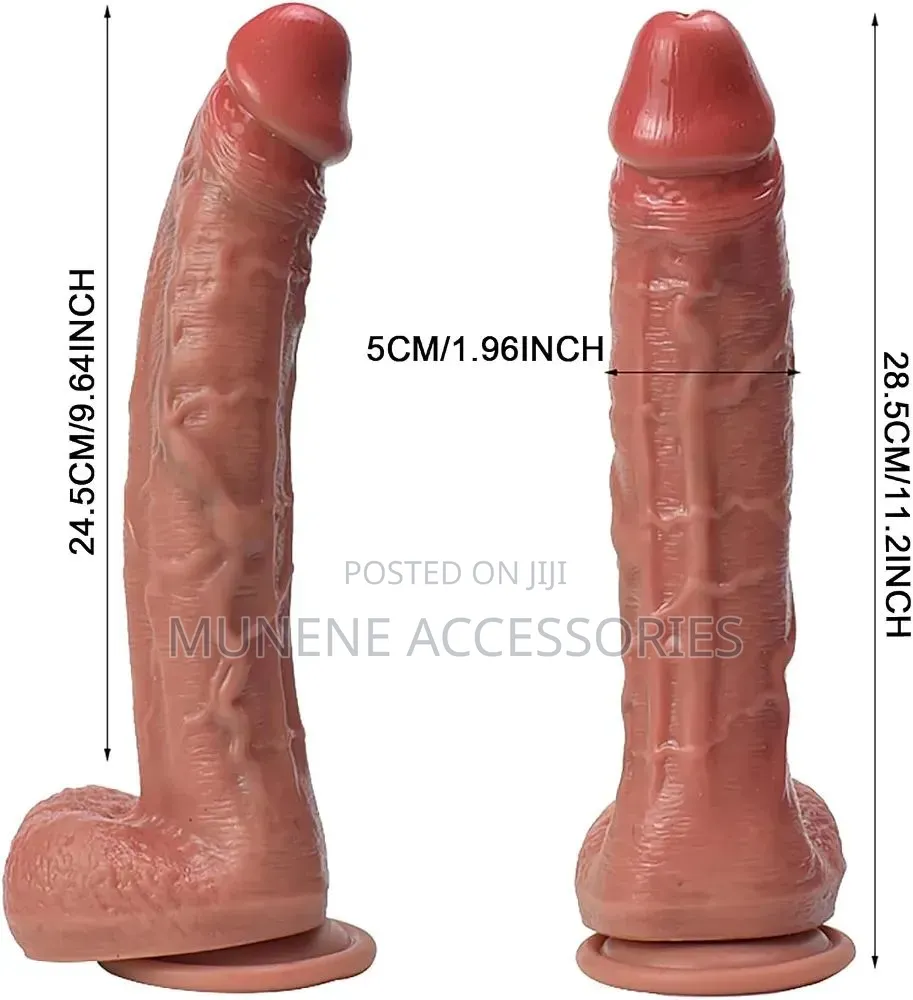 11Inch Thick Brown Realistic Dildo Adult Sex Toy Strong Suction Cup