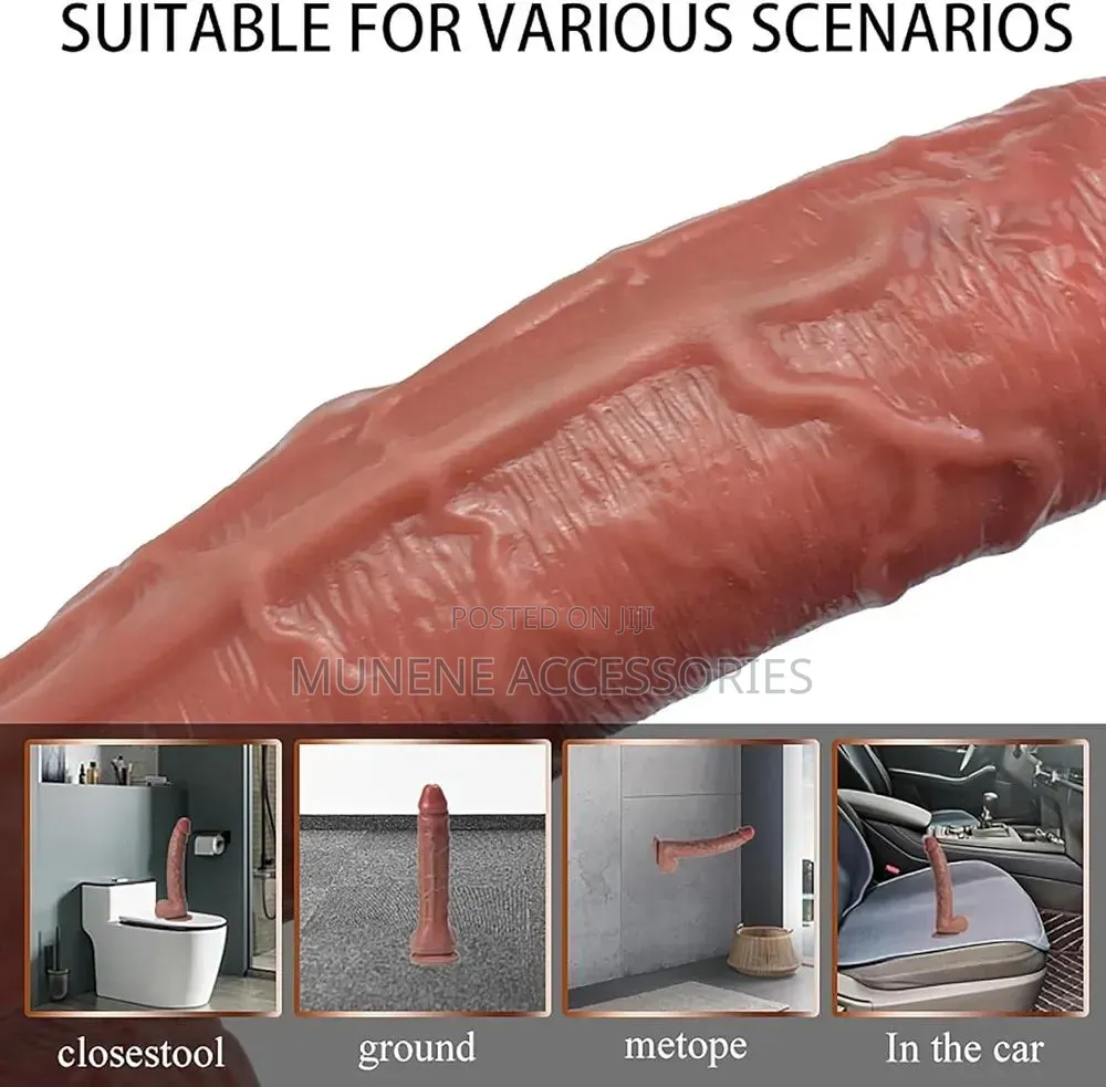 11Inch Thick Brown Realistic Dildo Adult Sex Toy Strong Suction Cup