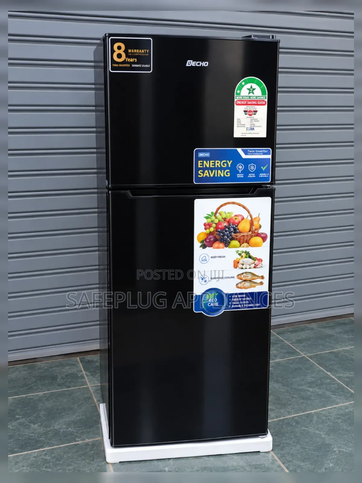 Decho 188L Top Freezer Refrigerator
