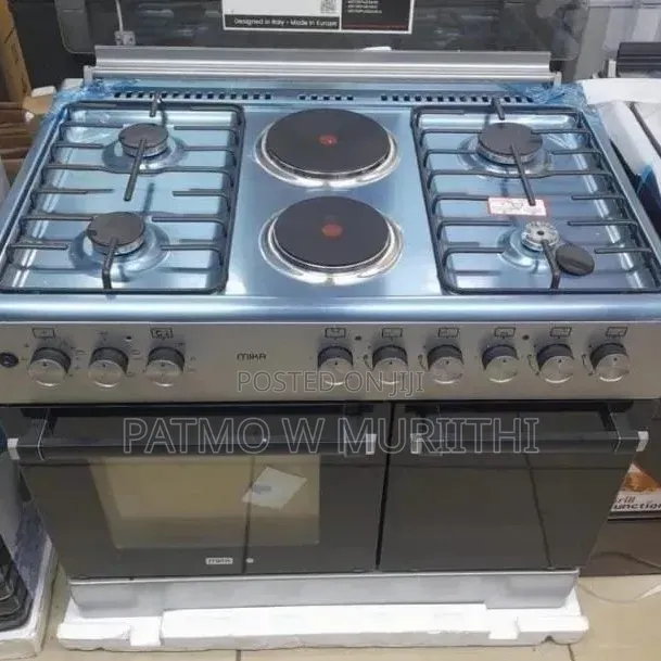 Mika 60*90 Standing Cooker 4 Gas Pool Jet Burners +2 Rapid Hot Plates