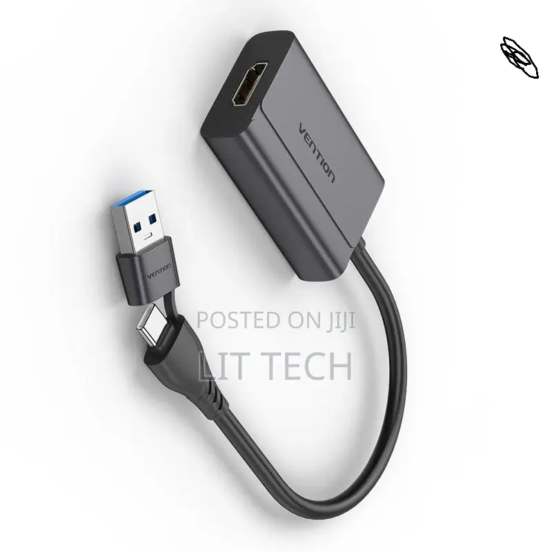Vention Acyhb USB-C + USB-a to Hdmi Adapter 0.15m – 4k Uhd Display