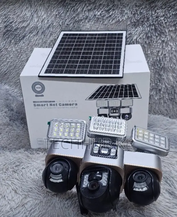 Ai Solar 4G PTZ and 3 Screens VTS30 With Stree-Light CCTV Camera