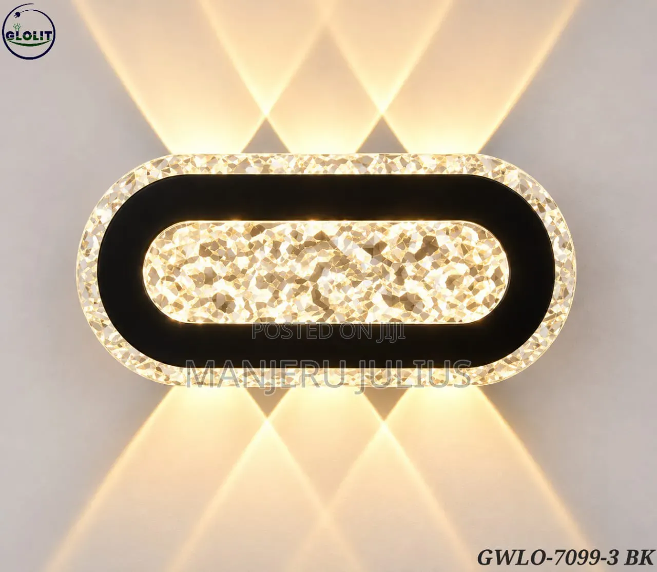 Crystal Up and Down Wall Light